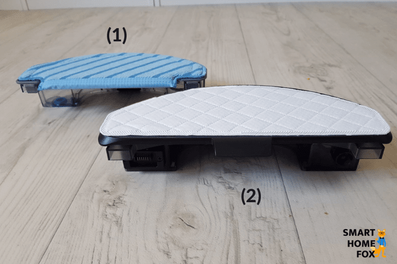 Comparison of the normal mopping technology and the OZMO Pro technology of the OZMO T8 AIVI